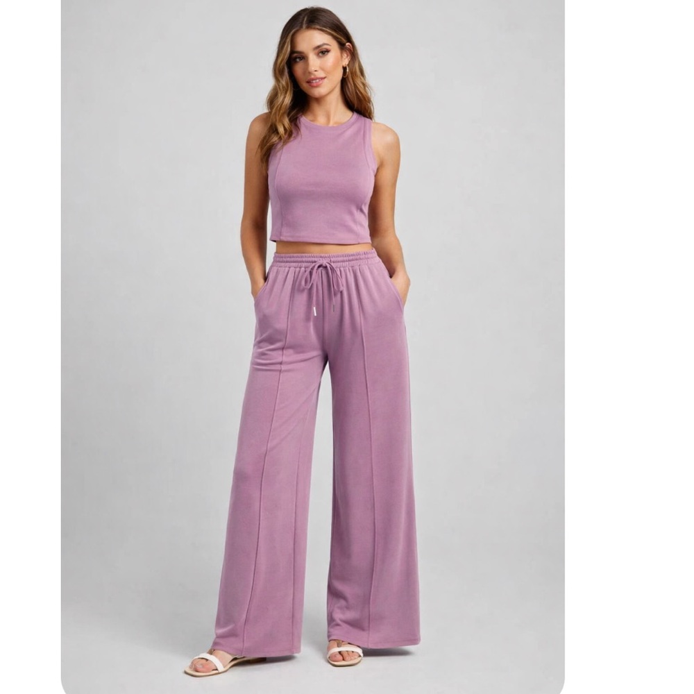 NWOT Cider Stitch Tank Top and Wide Leg Pants 1XL